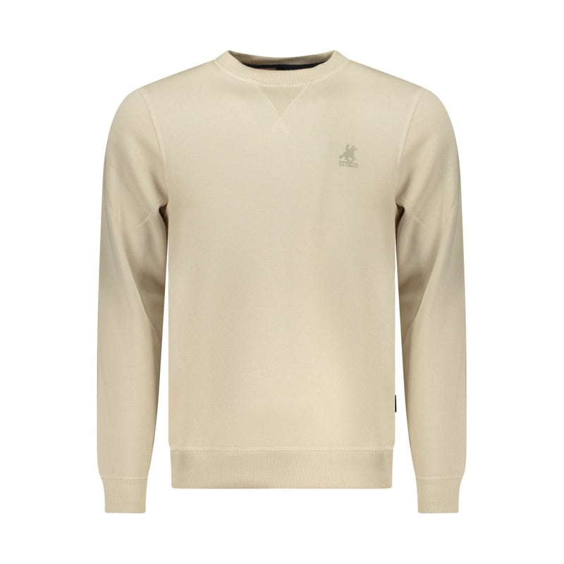 Amerikaans Groot Beige Polyester Heren Sweatshirt