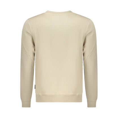 Sweat-shirt homme en polyester beige grand format des États-Unis