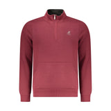 U.S. Grand Red Polyester Men's Sweatshirt with Bold Logo