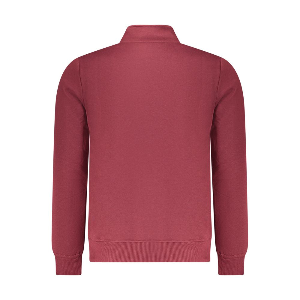 U.S. Grand Red Polyester Men's Sweatshirt with Bold Logo