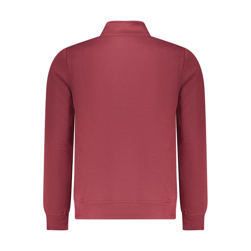 U.S. Grand Red Polyester Men's Sweatshirt with Bold Logo