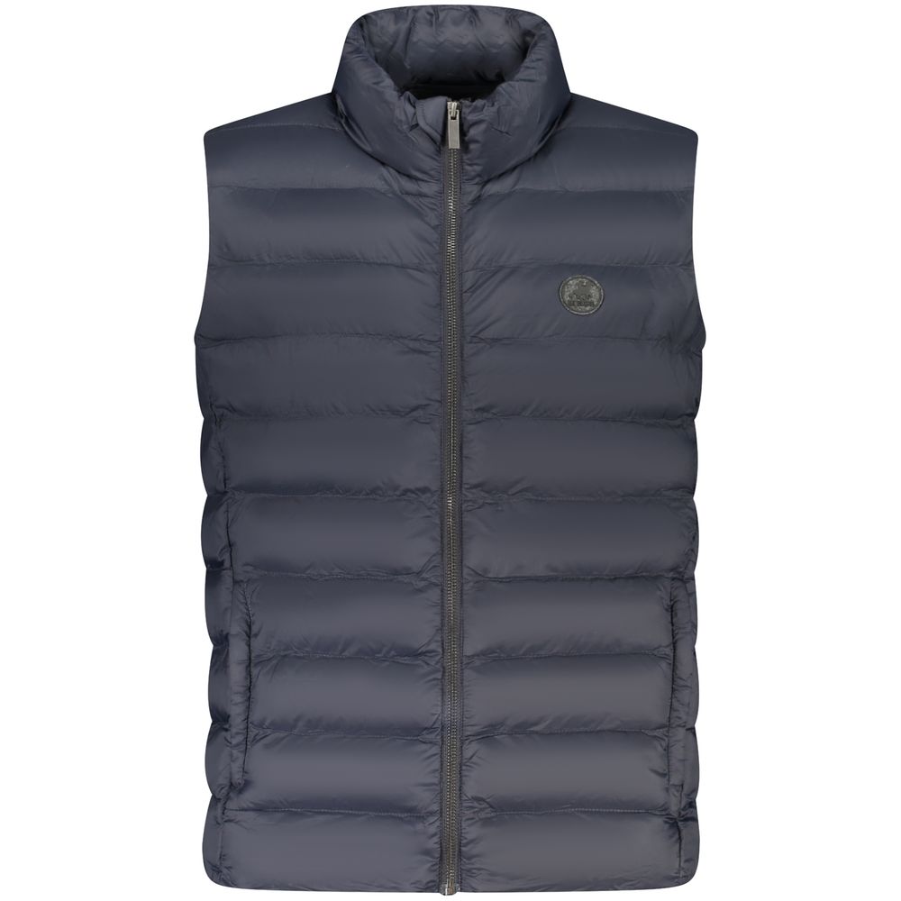 U.S. Grand Blu Polyester Men's Sleeveless Jacket
