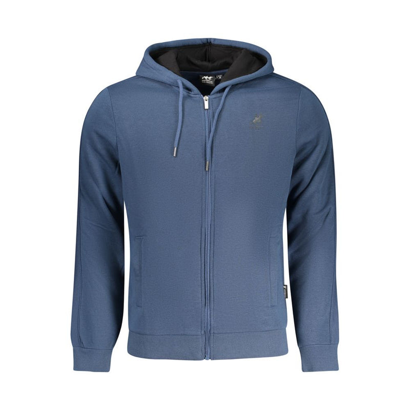 U.S. Grand Blue Cotton Men's Hoodie - Stylish & Comfortable