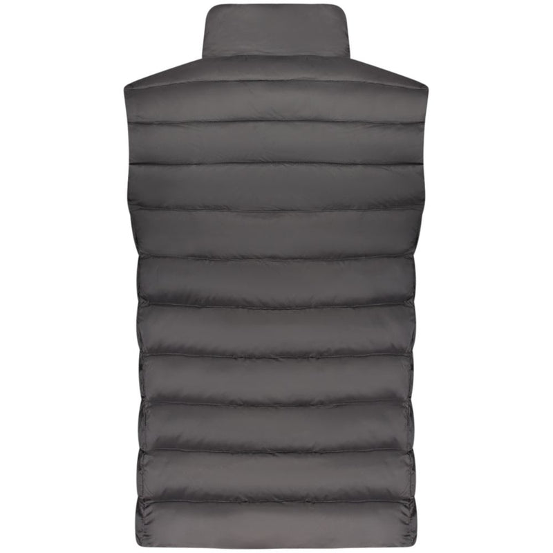 U.S. Grand Black Polyester Men's Sleeveless Jacket