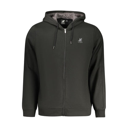 U.S. Grand Zwarte Katoenen Heren Hoodie