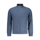 U.S. Grand Blue Cotton Men's Sweatshirt - Premium Zip-Up