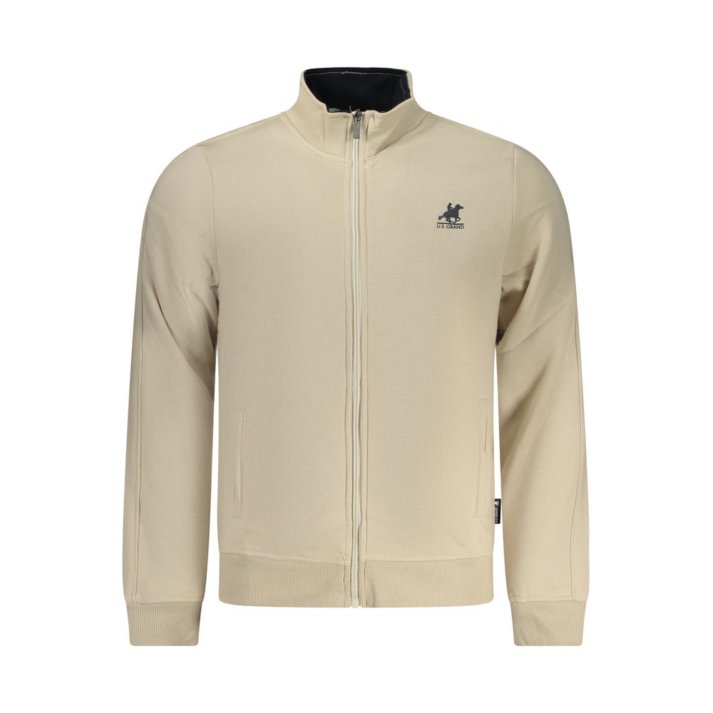 U.S. Grand Beige Cotton Men's Sweatshirt - Stylish Comfort
