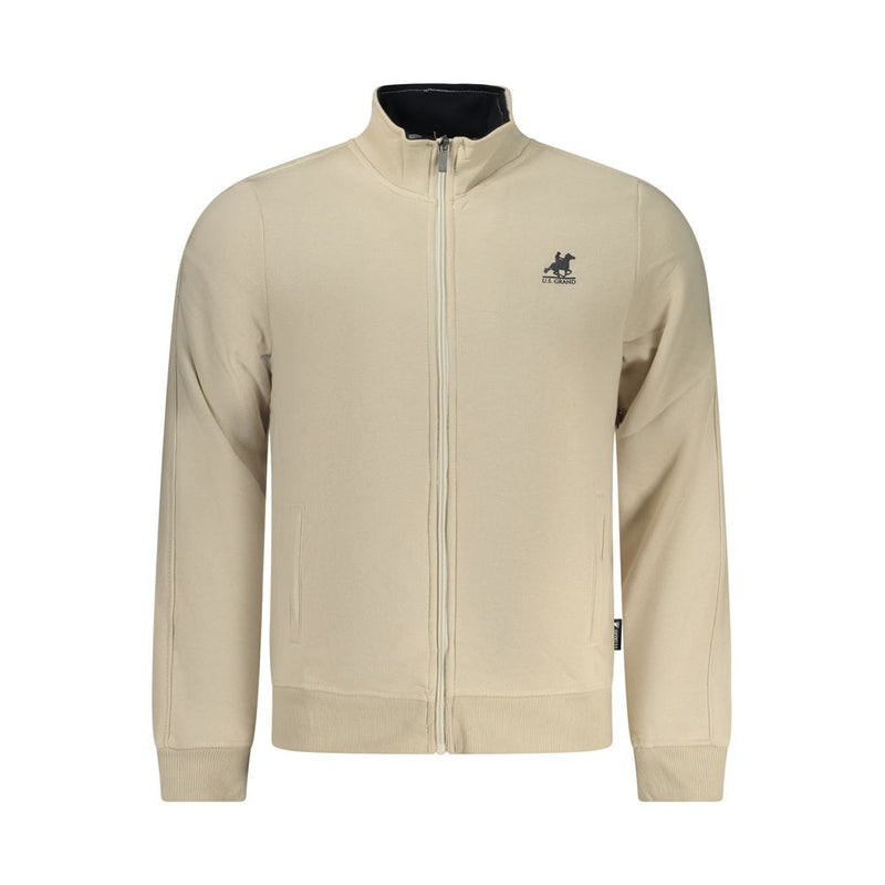 U.S. Grand Beige Cotton Men's Sweatshirt - Stylish Comfort