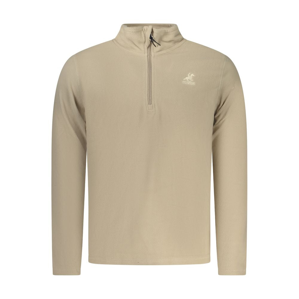 U.S. Grand Beige Polyester Mens Sweatshirt - Stylish & Comfortable