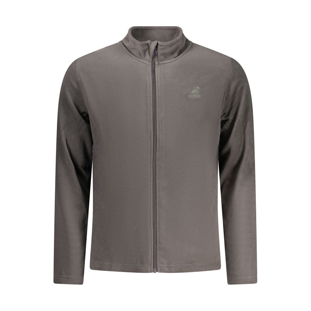Sweat-shirt américain en polyester gris grigio pour homme