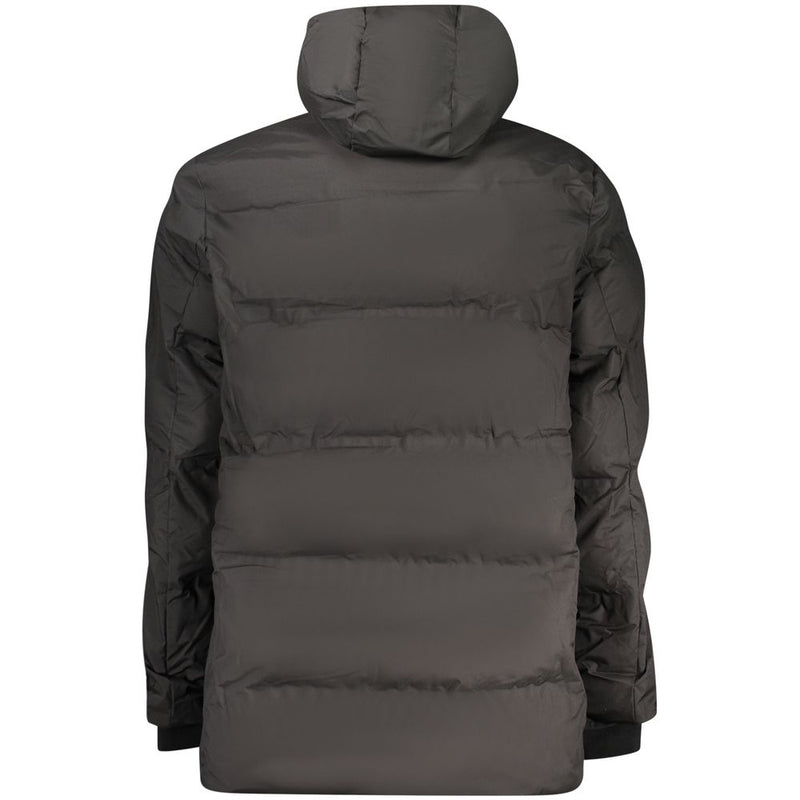 U.S. Grand Zwart Polyester Heren Jas