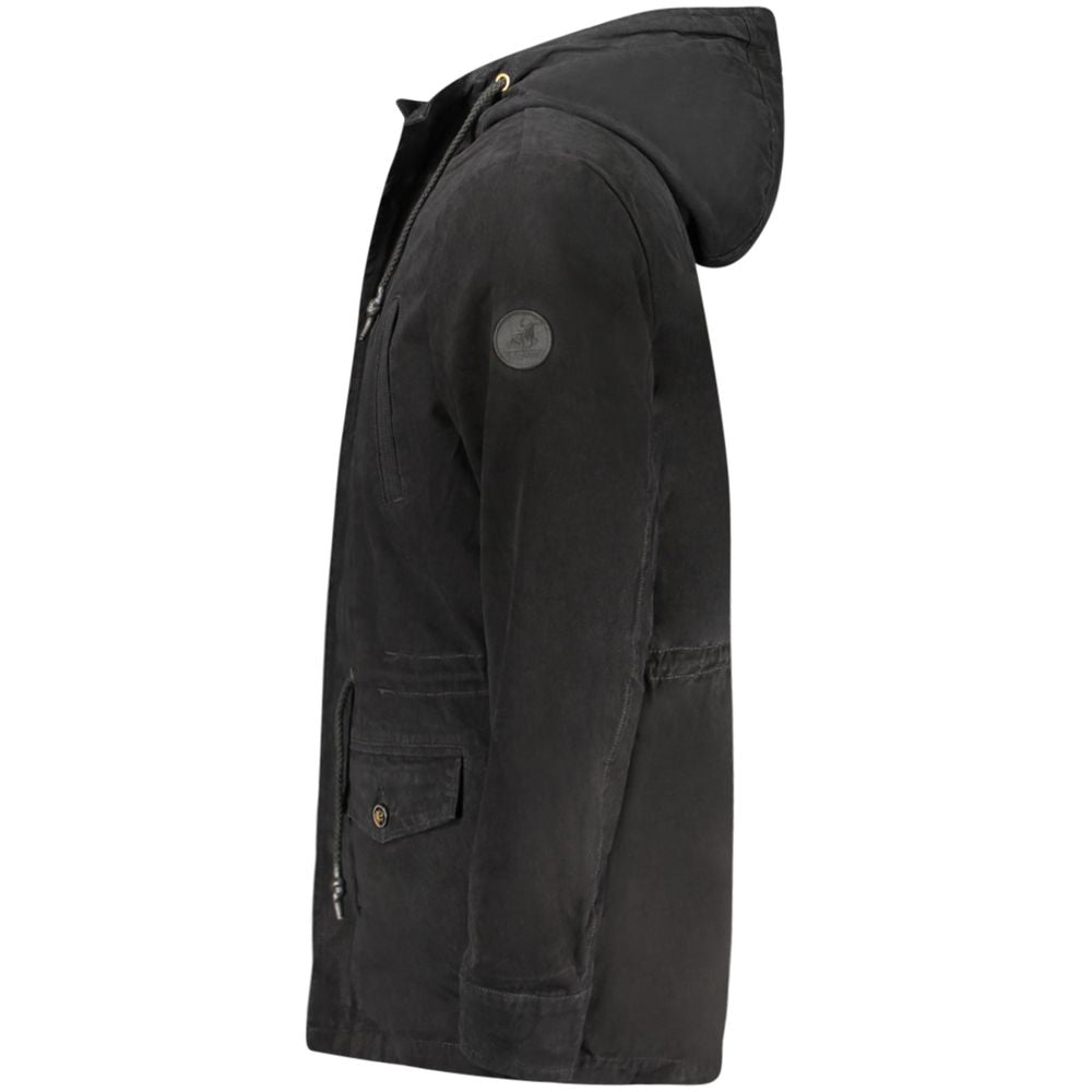 U.S. Grand Nero Polyester Heren Parka Jas