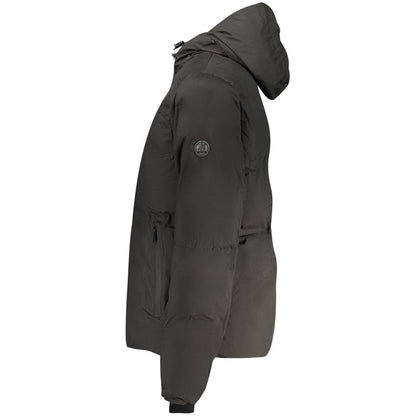 U.S. Grand Zwart Polyester Herenjack