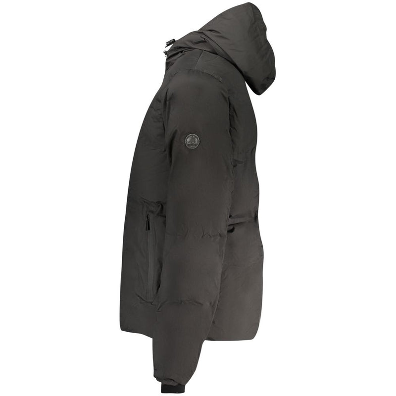 U.S. Grand Zwart Polyester Herenjack