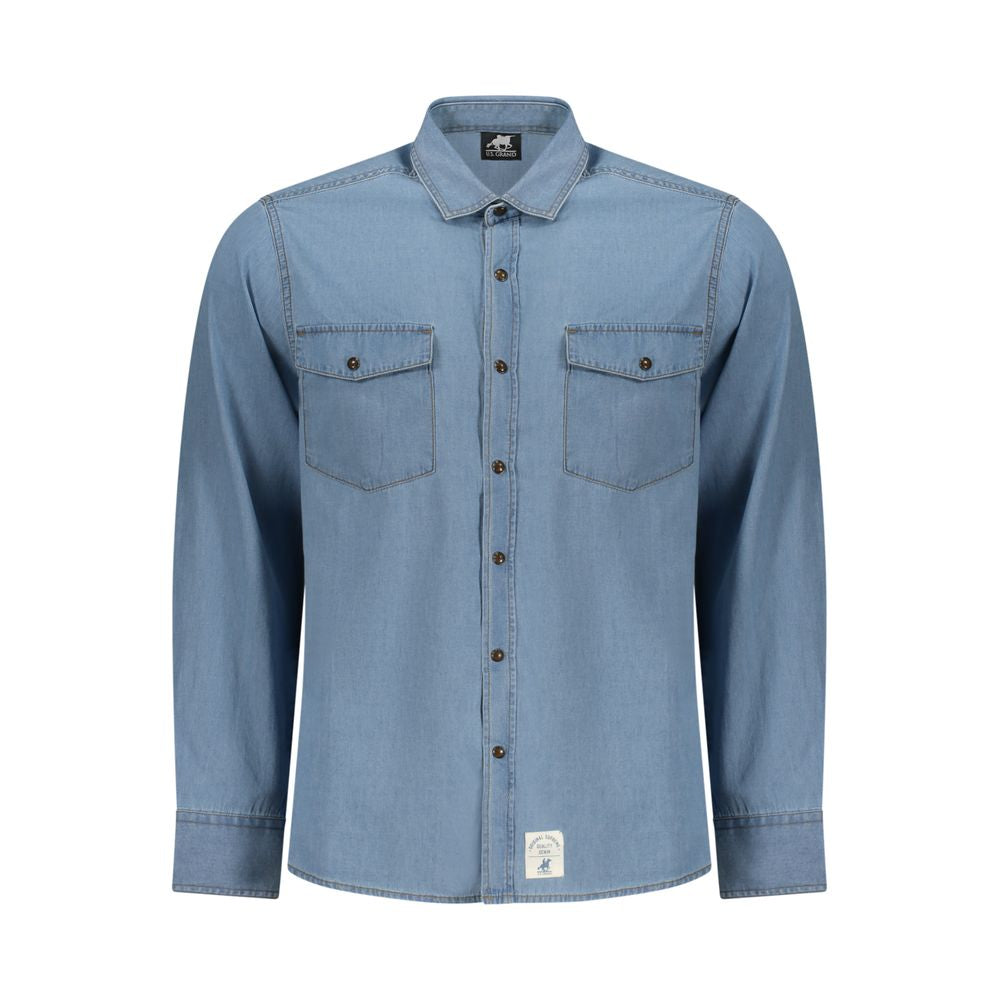 U.S. Grand Azzurro Cotton Men's Shirt - Stylish & Functional