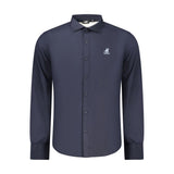 U.S. Grand Blue Cotton Men Shirt - Sophisticated Style