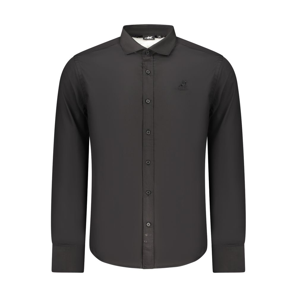 U.S. Grand Black Cotton Men's Shirt - Stylish & Sophisticated