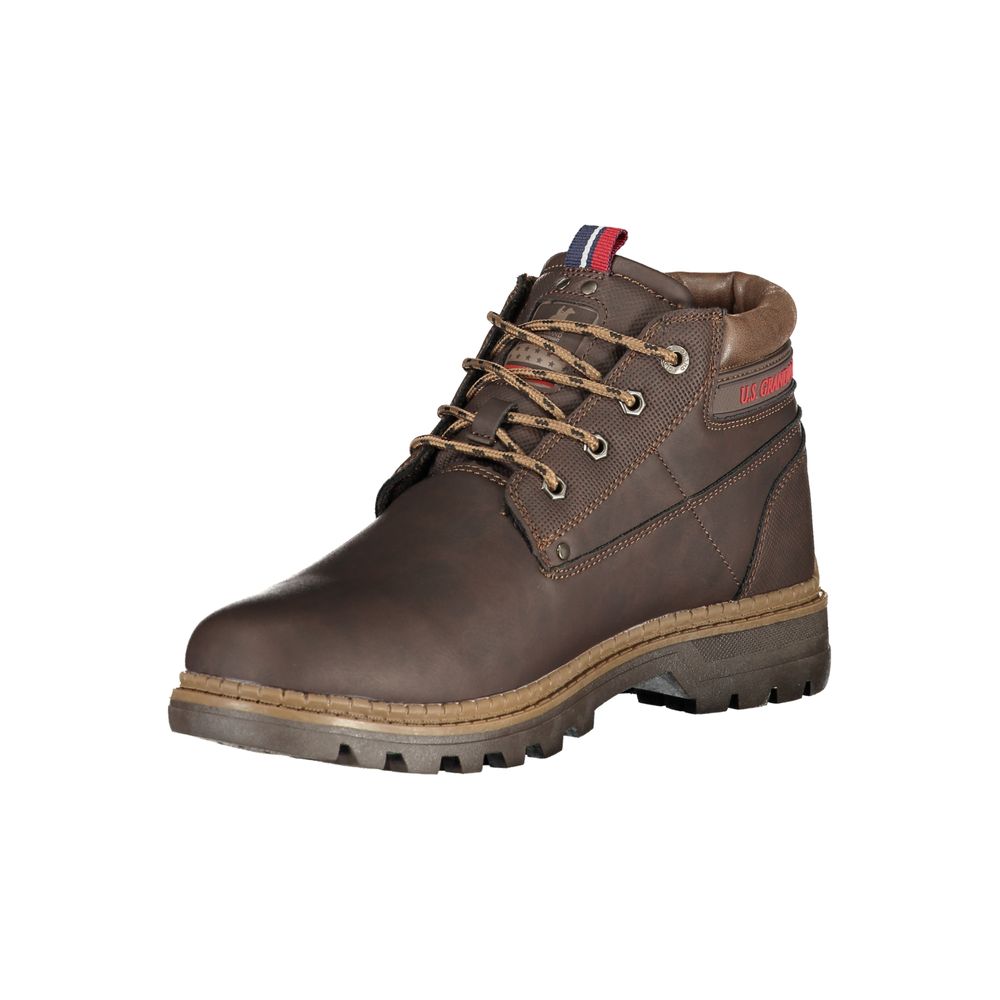 U.S. Grand Marrone Polyurethane Men Ankle Boot