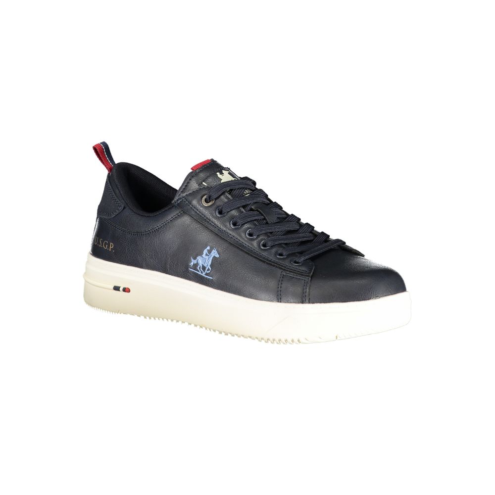 U.S. Grand Blue Polyester Men Sneaker - Stylish Athletic Footwear