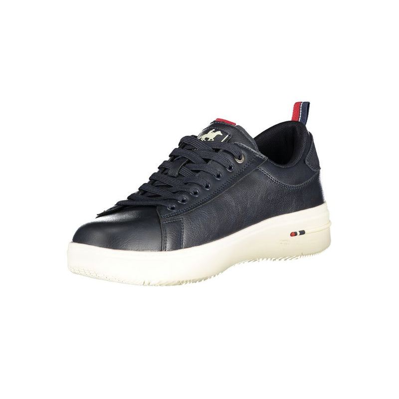 U.S. Grand Blue Polyester Men Sneaker - Stylish Athletic Footwear