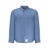U.S. Grand Blue Cotton Men's Shirt - Long Sleeve