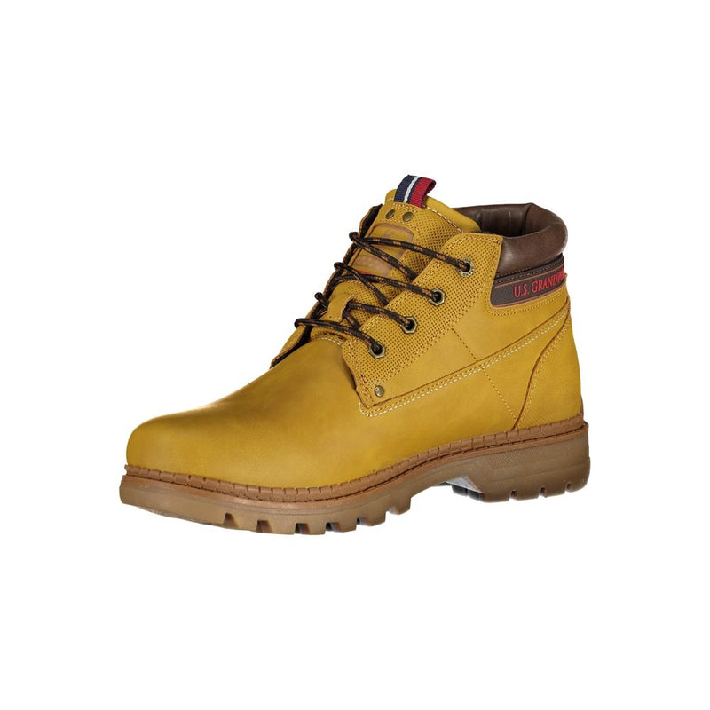 U.S. Grand Yellow Polyurethane Men Ankle Boot