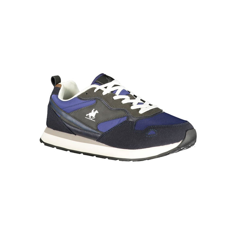 U.S. Grand Blue Polyester Men Sneaker - High-Performance Style