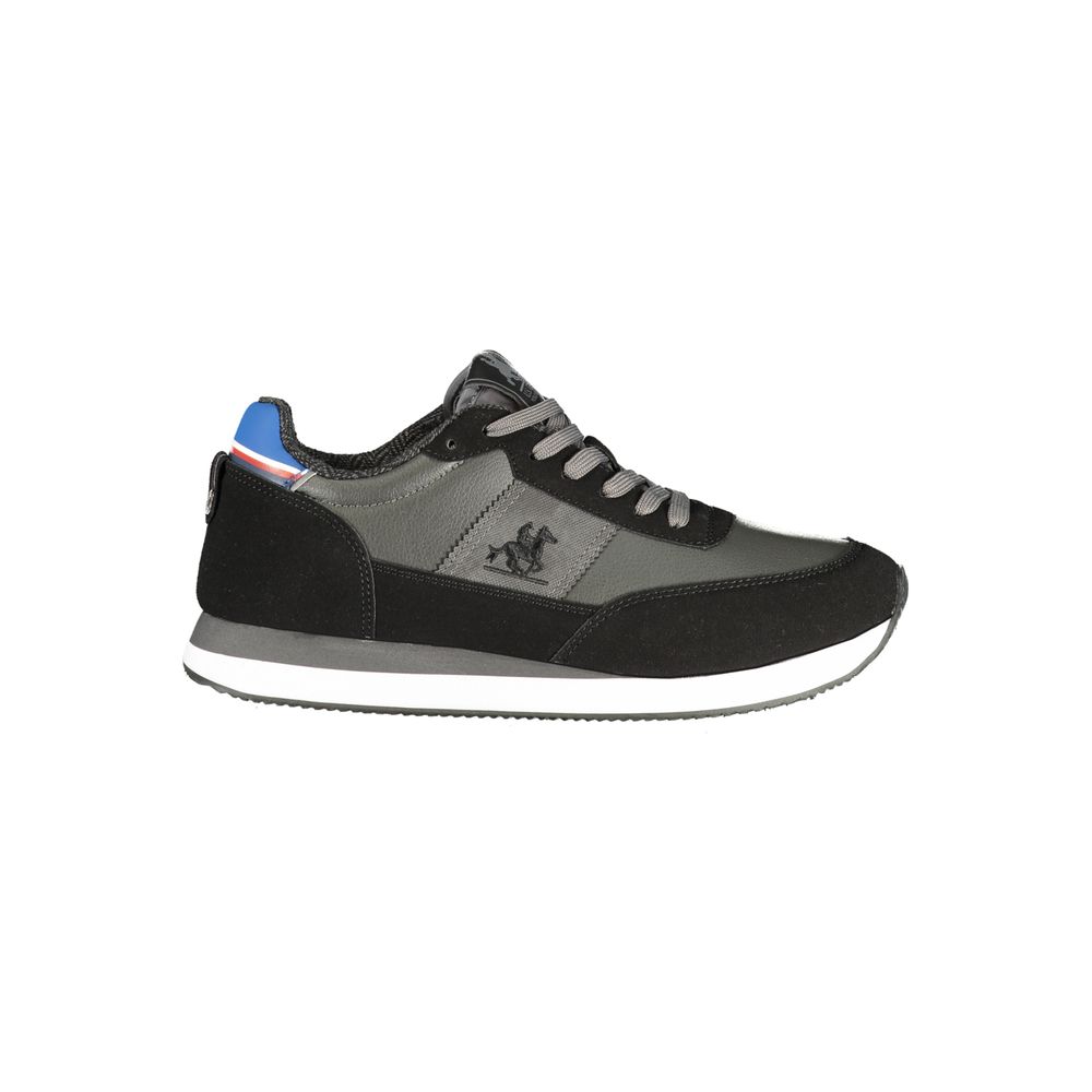 U.S. Grand Black Polyurethane Men Sneaker