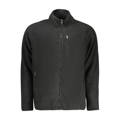 Sweat-shirt américain noir en polyester pour homme