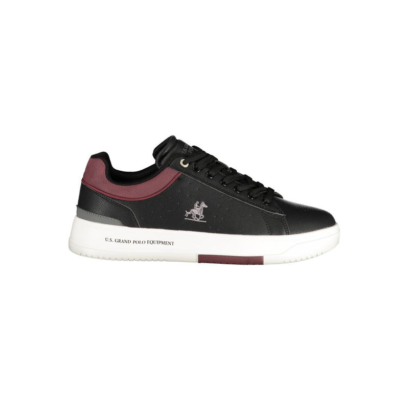 U.S. Grand Black Polyurethane Men Sneaker