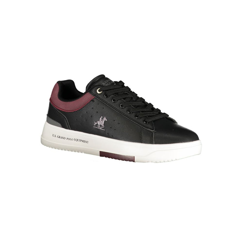U.S. Grand Black Polyurethane Men Sneaker