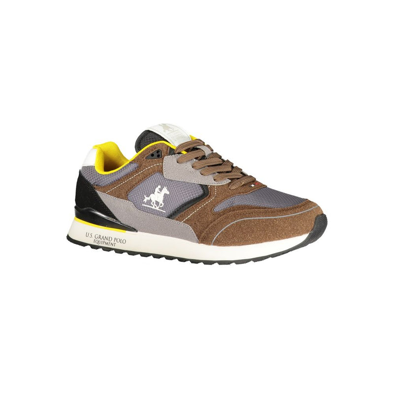 U.S. Grand Sneakers Marrone avec Détails Contrastants