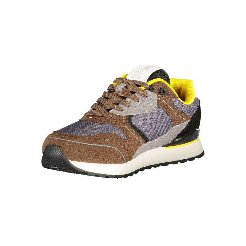U.S. Grand Sneakers Marrone avec Détails Contrastants