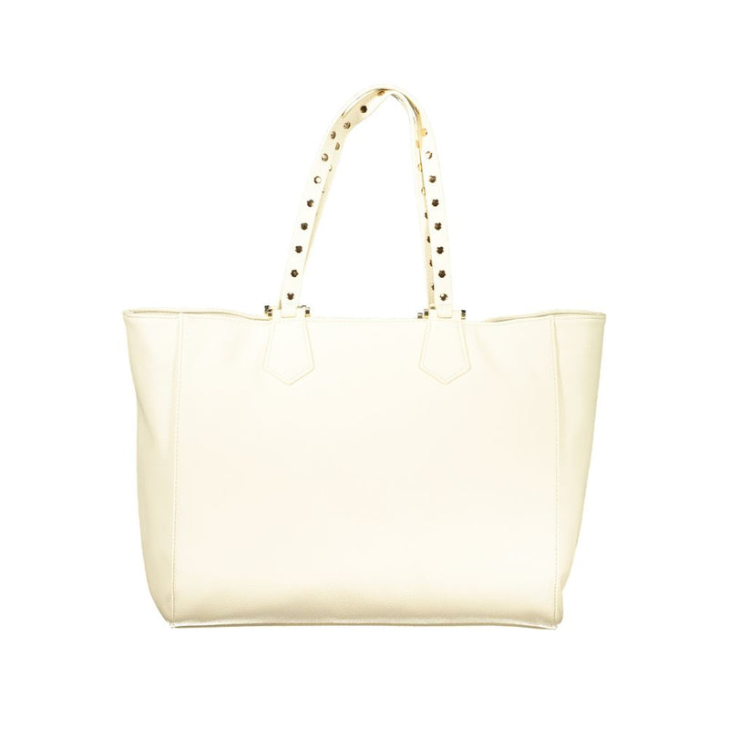 Cafenoir Beige Polyurethane Women's Shoulder Bag