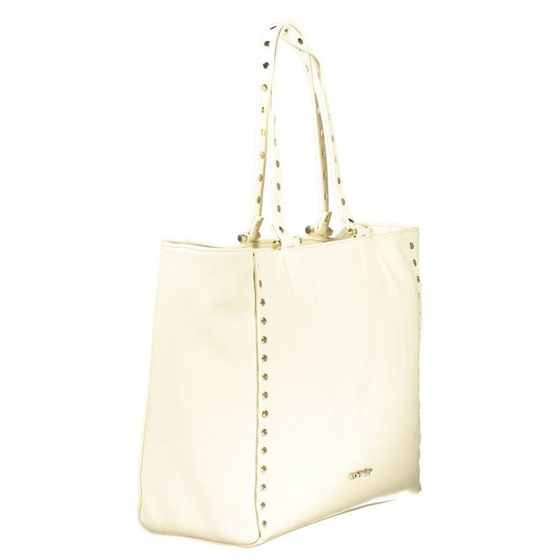 Cafenoir Beige Polyurethane Women's Shoulder Bag