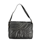 Cafenoir Black Polyethylene Handbag - Stylish and Versatile