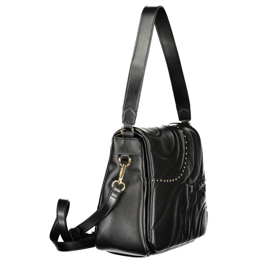 Cafenoir Black Polyethylene Handbag - Stylish and Versatile