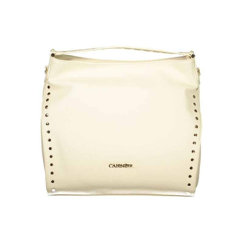 Cafenoir Beige Polyurethane Women Shoulder Bag
