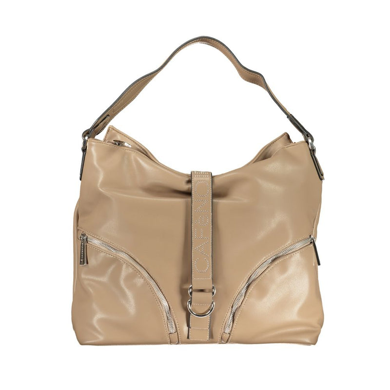 Cafenoir Brown Polyethylene Handbag - Stylish & Functional