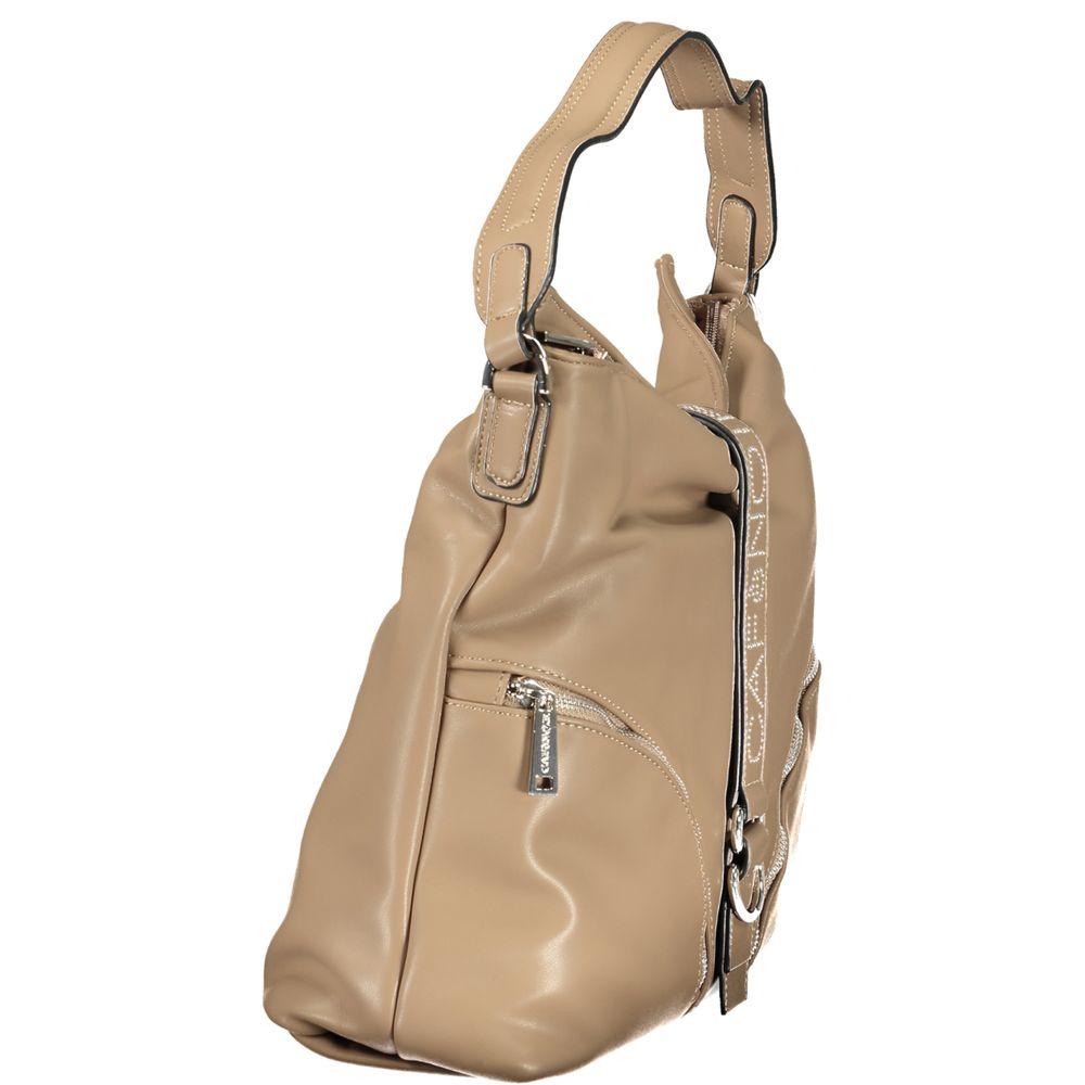 Cafenoir Brown Polyethylene Handbag - Stylish & Functional