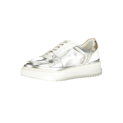 Cafenoir Gray Leather Athletic Sneakers