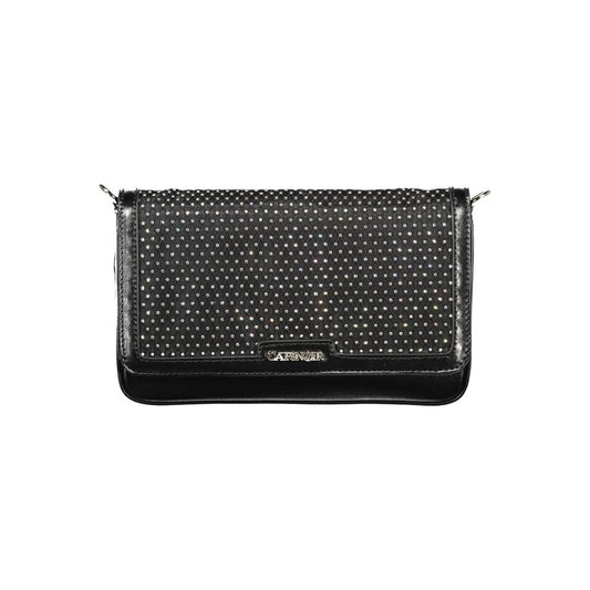 Sac porté épaule femme Cafenoir en polyuréthane noir