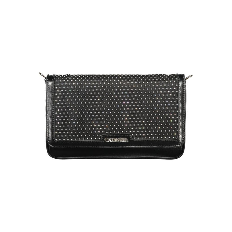Cafenoir Black Polyurethane Women's Shoulder Bag