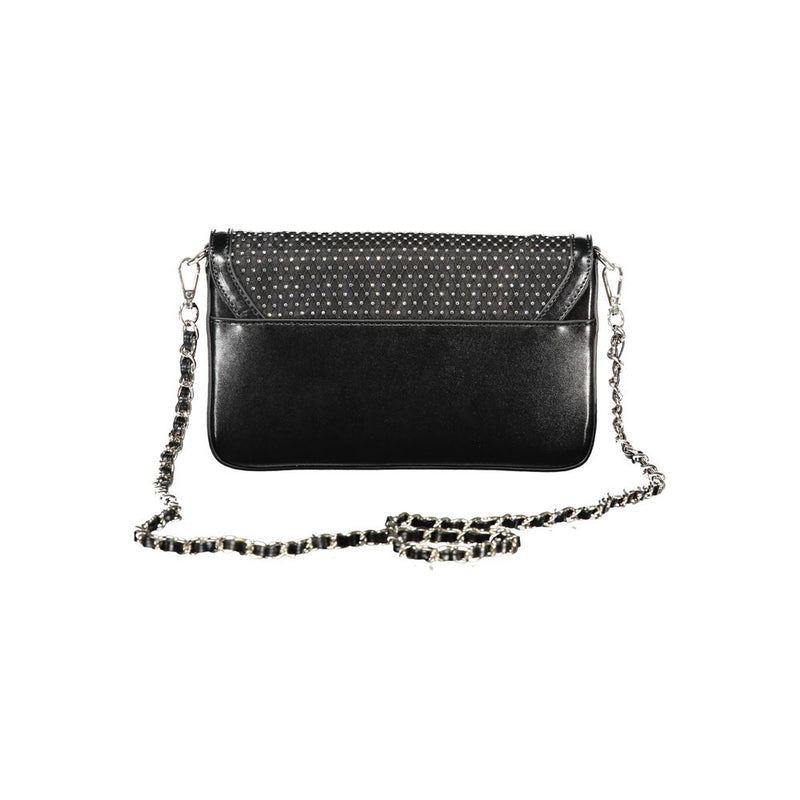 Cafenoir Black Polyurethane Women's Shoulder Bag