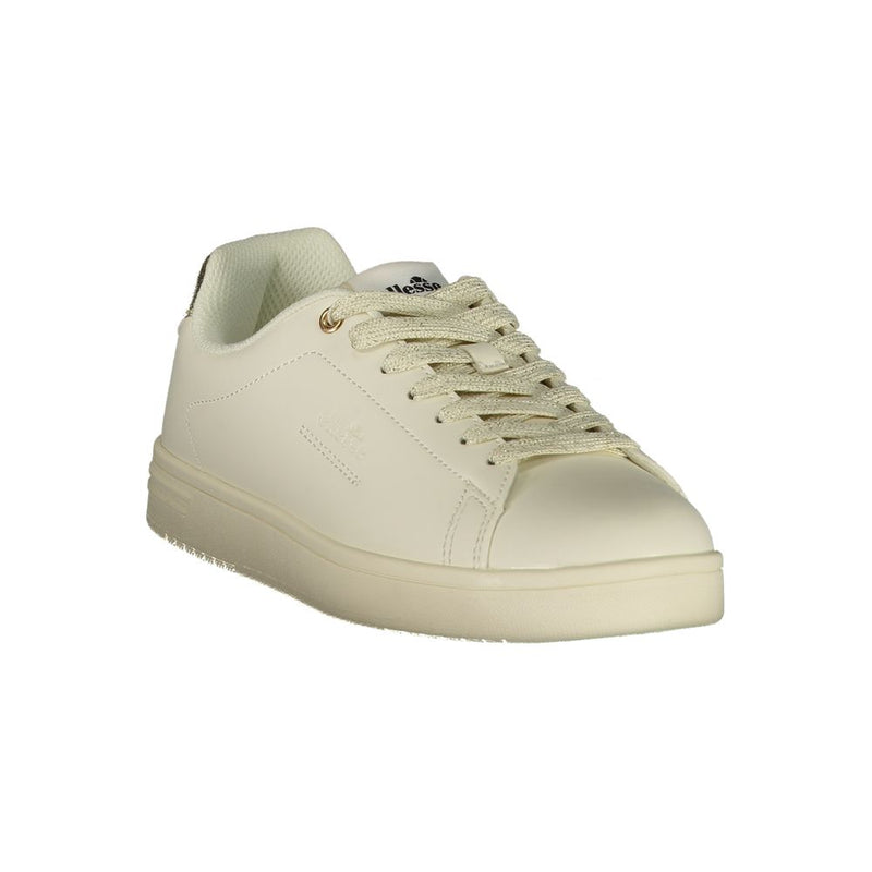 Ellesse Jerry Women's White Sneakers with Gold Accents