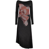 Robe Longue Femme Viscose Noire Desigual