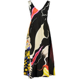 Desigual Black Viscose Women's Maxi Dress