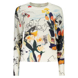 Desigual Nantes Women's White Viscosa Long-Sleeved T-Shirt