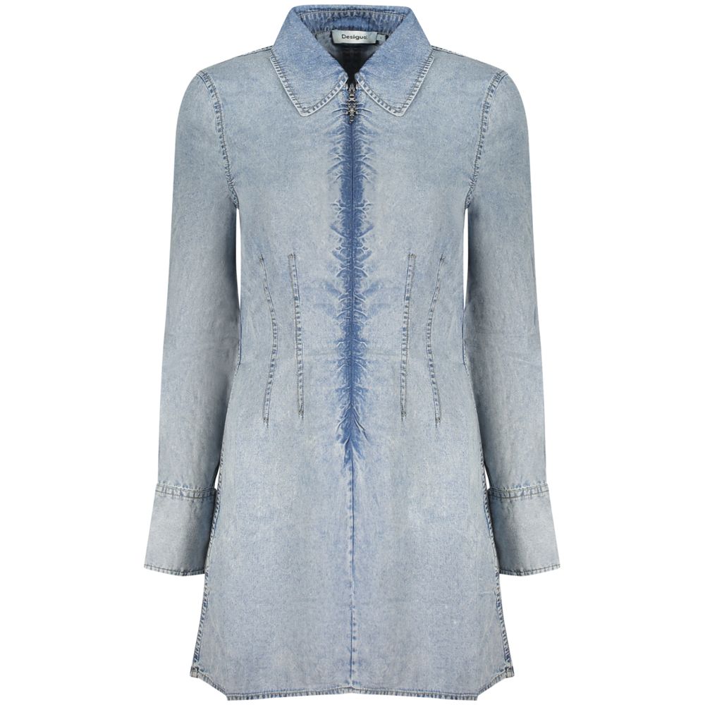 Desigual Azzurro Lyocell Women Dress - Élégance et Confort