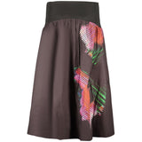 Desigual Black Cotton Long Skirt for Women